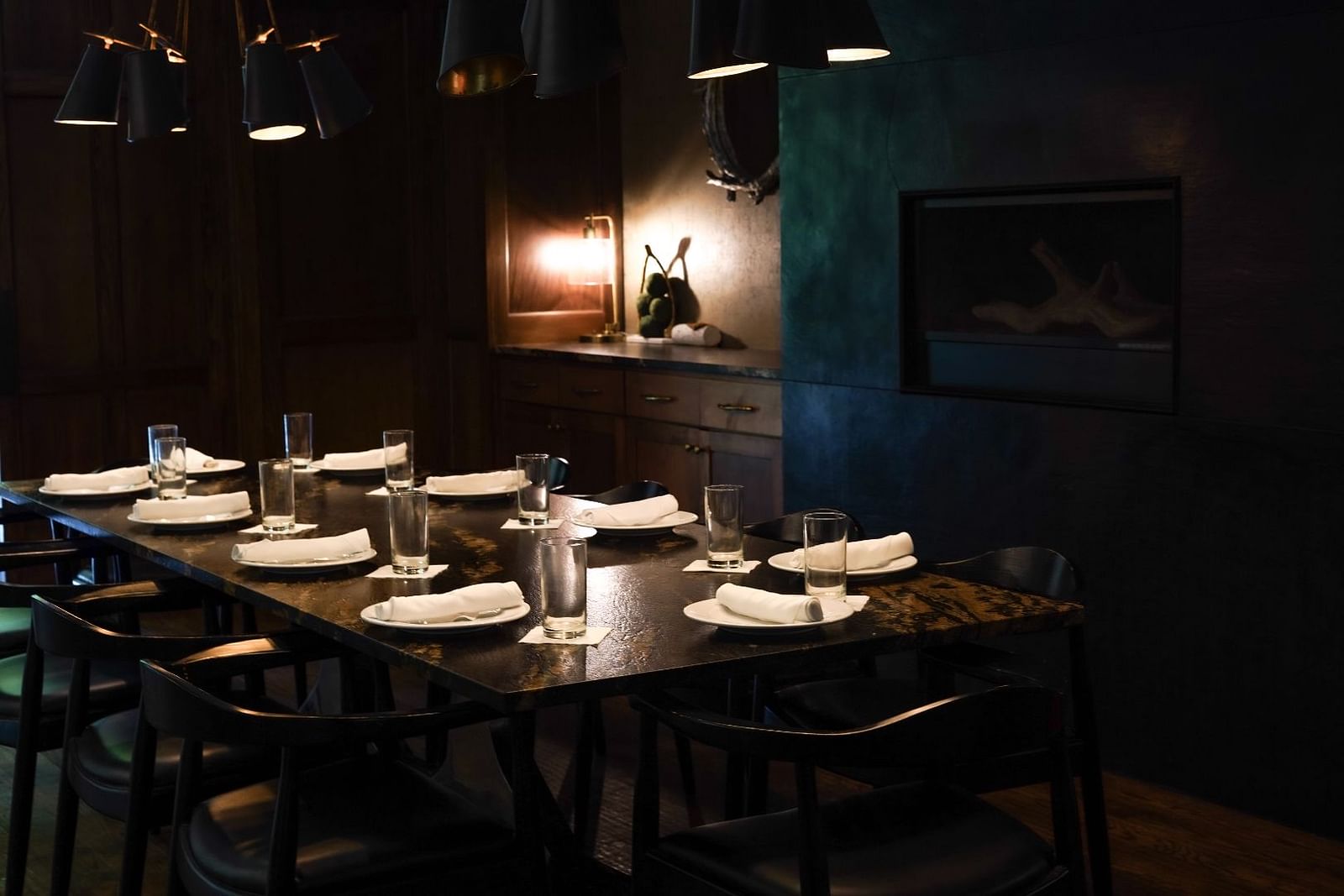 The Private Dining Room at The Grove in Tyler, Texas